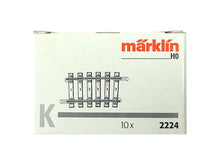 Laden Sie das Bild in den Galerie-Viewer, Märklin H0 K Gleise gebogen 10 x gebogenes Gleis 2224 neu OVP
