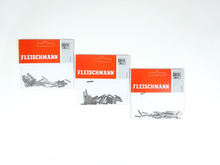 Laden Sie das Bild in den Galerie-Viewer, Fleischmann N Set Gleis Schienen Verbinder 3 x 50 Stück 22213 neu OVP