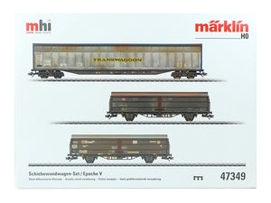 Märklin H0 Güterwagen Schiebewandwagen Set MHI 47349 neu OVP