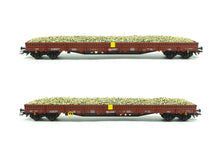 Laden Sie das Bild in den Galerie-Viewer, Märklin H0 Güterwagen Set Niederbordwagen DB AG Eurotrain 2 tlg. 47159 neu OVP