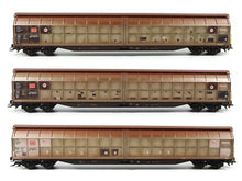 Laden Sie das Bild in den Galerie-Viewer, Märklin H0 Schiebewandwagen-Set Habbins 354 DB Cargo gealtert 48067 neu OVP