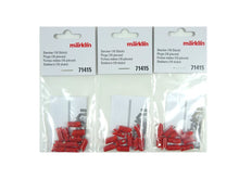 Laden Sie das Bild in den Galerie-Viewer, Modellbahn Stecker Set 30 Stück rot, Märklin 71415 neu, OVP