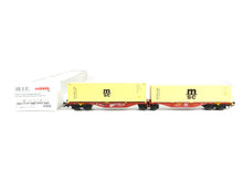 Laden Sie das Bild in den Galerie-Viewer, Märklin H0 Doppel-Containertragwagen Sggrss 80 Touax B 47816 neu OVP