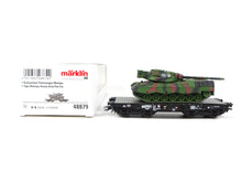 Laden Sie das Bild in den Galerie-Viewer, Märklin H0 Schwerlast-Flachwagen Rlmmps Leo 1A1 48879 neu OVP