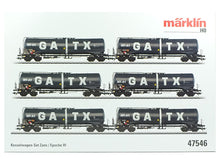 Laden Sie das Bild in den Galerie-Viewer, Märklin H0 Güterwagen 6-tlg. Kesselwagen-Set JET A1 der GATX 47546 neu OVP