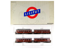 Laden Sie das Bild in den Galerie-Viewer, Liliput H0e Schmalspur 4 Personenwagen Mariazellerbahn 743 OVP
