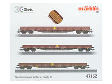 Laden Sie das Bild in den Galerie-Viewer, Märklin H0 Niederbordwagen-Set Res-x DB AG 47162 neu OVP