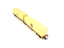 Laden Sie das Bild in den Galerie-Viewer, Märklin H0 Doppel-Containertragwagen Sggrss 80 Touax B 47816 neu OVP
