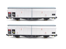 Laden Sie das Bild in den Galerie-Viewer, Roco H0 Güterwagen Set Schiebewandwagen SBB 2 tlg 6600110 neu OVP