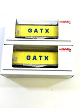 Laden Sie das Bild in den Galerie-Viewer, Märklin H0 Güterwagen Schiebeplanenwagen Set GATX 2-tlg. 47232 neu OVP