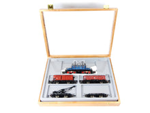 Laden Sie das Bild in den Galerie-Viewer, Trix Express H0 Elektrolokomotive E70 21 + 4 Güterwagen 32238 Holzkoffer - Bastler