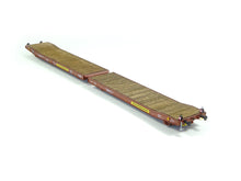 Laden Sie das Bild in den Galerie-Viewer, Flachwageneinheit TWA, braun mit Zugschluss Beleuchtung, NME H0 532490 DC neu OVP