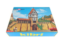 Laden Sie das Bild in den Galerie-Viewer, Kibri H0 Bausatz Wehrturm mit Stadtmauer 8474 OVP