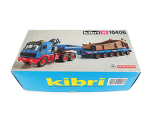 Laden Sie das Bild in den Galerie-Viewer, Kibri H0 MB SK NG Scheuerle Plattform-Tieflader Schmidbauer Kran 10406 OVP