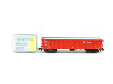Laden Sie das Bild in den Galerie-Viewer, Minitrix N Güterwagen Rolldachwagen Tamns DB Cargo 18415 neu OVP