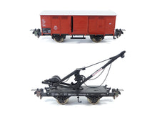 Laden Sie das Bild in den Galerie-Viewer, Trix Express H0 Elektrolokomotive E70 21 + 4 Güterwagen 32238 Holzkoffer - Bastler