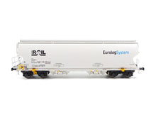 Laden Sie das Bild in den Galerie-Viewer, NME H0 Getreidewagen Tagnpps 95m³ ATIR EurologSystem weiß 509647 DC neu OVP