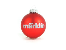 Laden Sie das Bild in den Galerie-Viewer, Märklin 5 Weihnachtskugeln klein rot 6cm Modelleisenbahn 12426 neu OVP