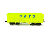 Laden Sie das Bild in den Galerie-Viewer, NME H0 Offener Güterwagen Eamnos 11,3 m GATX Zugschlussbel neongrün 545691 DC neu OVP