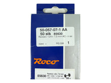 Laden Sie das Bild in den Galerie-Viewer, Roco H0 Ersatzteil Wechselstrom Radsatz 7,5 mm (24 mm), 50 Stück 40184 85630 neu OVP