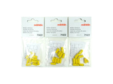 Laden Sie das Bild in den Galerie-Viewer, Modelleisenbahn Modellbahn 30 Muffen gelb, Märklin 71422 neu, OVP