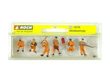 Laden Sie das Bild in den Galerie-Viewer, Modellbahn Figuren Gleisbautrupp, 6 Figuren, Noch H0 15276 neu, OVP
