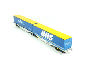 Güterwagen Containertragwagen AAE BAS norfolkline, ACME H0 40382 neu OVP