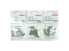 Laden Sie das Bild in den Galerie-Viewer, Modelleisenbahn Modellbahn 30 Muffen grau, Märklin 71426 neu, OVP