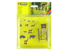 Laden Sie das Bild in den Galerie-Viewer, Modellbahn Modellbau Deko Szene Im Wald, Noch H0 12045, neu, OVP