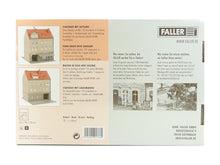 Laden Sie das Bild in den Galerie-Viewer, Modelleisenbahn Bausatz Stadthaus mit Sattlerei, Faller H0 191786 neu OVP