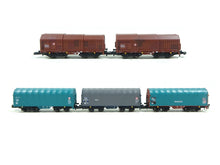Laden Sie das Bild in den Galerie-Viewer, Güterwagen Set SNCB 5 teilig, Märklin Z 86358 neu OVP