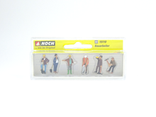 Laden Sie das Bild in den Galerie-Viewer, Modellbahn Figuren Bauarbeiter, 6 Figuren, Noch H0 15110 neu, OVP