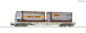Containertragwagen AAE Bertschi, Roco H0 77340 neu, OVP