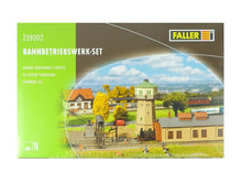 Laden Sie das Bild in den Galerie-Viewer, Modellbahn Bausatz Bahnbetriebs Werk Set, Faller N 239002 neu OVP