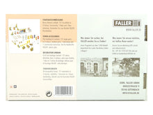 Laden Sie das Bild in den Galerie-Viewer, Modellbahn Modelleisenbahn Bausatz Stadt Ausschmückung, Faller H0 180585 neu OVP