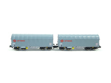 Laden Sie das Bild in den Galerie-Viewer, Güterwagen Schiebeplanenwagen Set, ERMEWA, Fleischmann N 837927 neu OVP