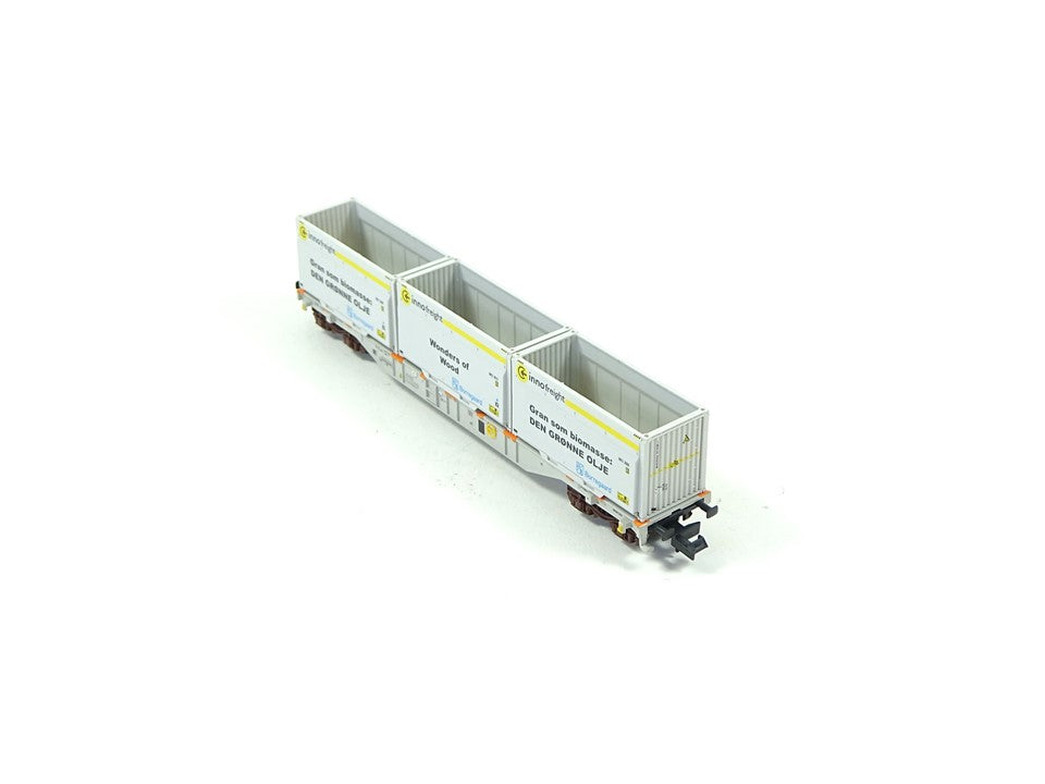Güterwagen Containertragwagen AAE Innofreight, Minitrix N 18408