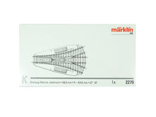 Laden Sie das Bild in den Galerie-Viewer, Dreiweg Weiche elektrisch K-Gleis, Märklin H0 2270 neu OVP