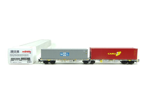 Doppel-Containertragwagen Bauart Sggrss 80, Märklin H0 47811 neu OVP