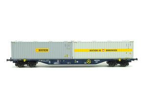 Containertragwagen Typ Sgnss Rail Cargo Bertschi, ACME H0 40418 neu OVP