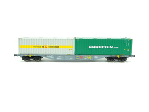 Güterwagen Containertragwagen Typ Sngss ERMEWA 'Bertschi', ACME H0 40406 neu OVP
