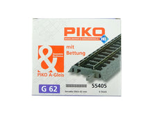 Laden Sie das Bild in den Galerie-Viewer, A-Gleis gerade mit Bettung 62mm, 6 x Piko H0 55405 neu OVP