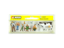Laden Sie das Bild in den Galerie-Viewer, Modellbahn Figuren u. Tiere Bauernfamilie, Noch H0 15609 neu, OVP