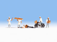 Laden Sie das Bild in den Galerie-Viewer, Modellbahn Figuren Bäcker, Noch H0 15053 neu, OVP