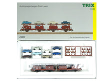 Laden Sie das Bild in den Galerie-Viewer, Güterwagen Autotransportwagen Laaes, Trix H0 24332 neu OVP
