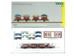Güterwagen Autotransportwagen Laaes, Trix H0 24332 neu OVP