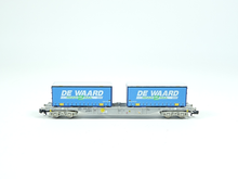 Laden Sie das Bild in den Galerie-Viewer, Fleischmann N 845373, Containertragwagen "DE WAARD", AAE, neu, OVP