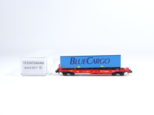Laden Sie das Bild in den Galerie-Viewer, Fleischmann N 845367, Einheitstaschenwaggon "BlueCargo", DB AG, neu