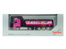 Laden Sie das Bild in den Galerie-Viewer, Volvo FH5 Globetrotter Rundmulden-SZ"NBTK Ulbrich / Pink Panther", Herpa H0 951869 neu OVP