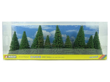 Laden Sie das Bild in den Galerie-Viewer, Modellbahn Tannen 9 Stück ca. 8 - 12 cm, Noch 25086 Spur H0/TT/N/Z neu OVP
